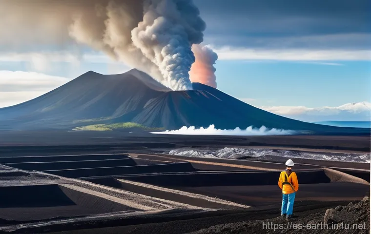 지구과학과 지층 분석 - **Prompt:** Inside a cutting-edge seismic monitoring center, a team of diverse geophysicists (male a...