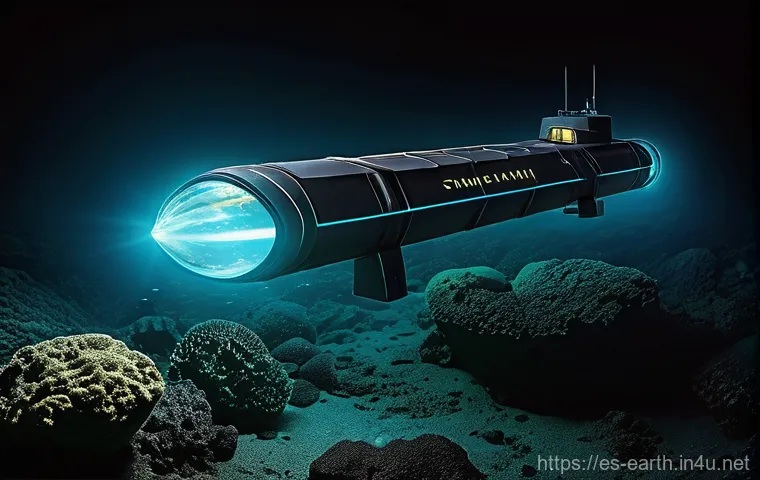 지구과학과 심해 탐사 - **Prompt:** A dramatic and powerful depiction of an underwater volcanic eruption on the deep ocean f...