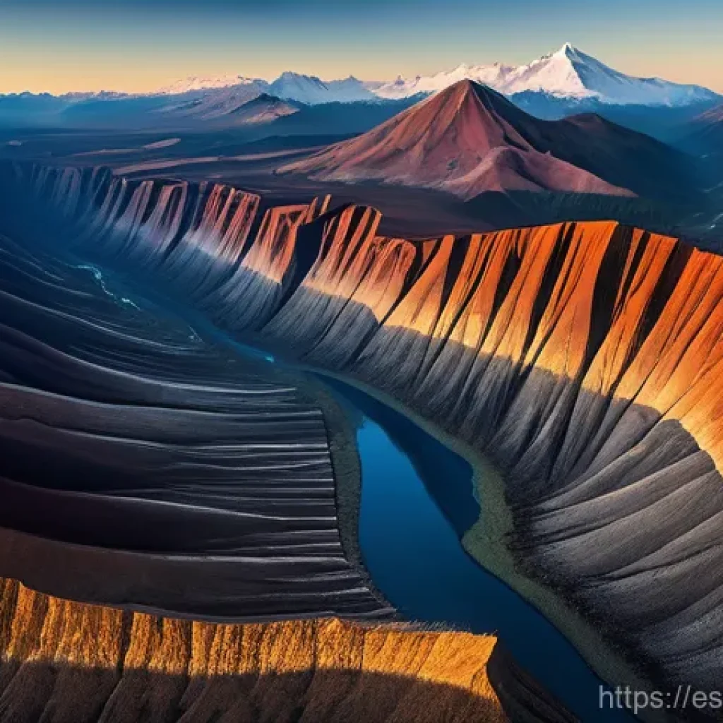 지구과학과 화학 - **Title: The Earth's Dynamic Heartbeat: Sculpting Mountains**
    **Prompt:** A majestic and awe-ins...