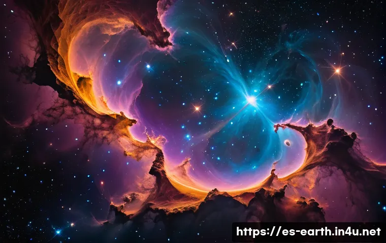 지구과학과 천문학 - **Prompt:** "A breathtaking, highly detailed image from the perspective of the James Webb Space Tele...